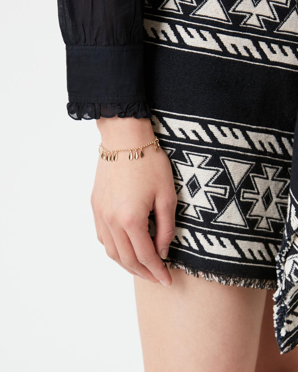 Metal Shiny Leaf Bracelet