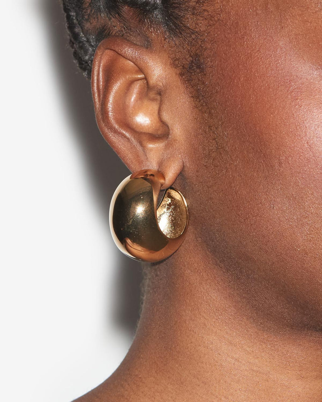 Shiny Crescent Earrings