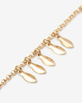 Metal Shiny Leaf Bracelet