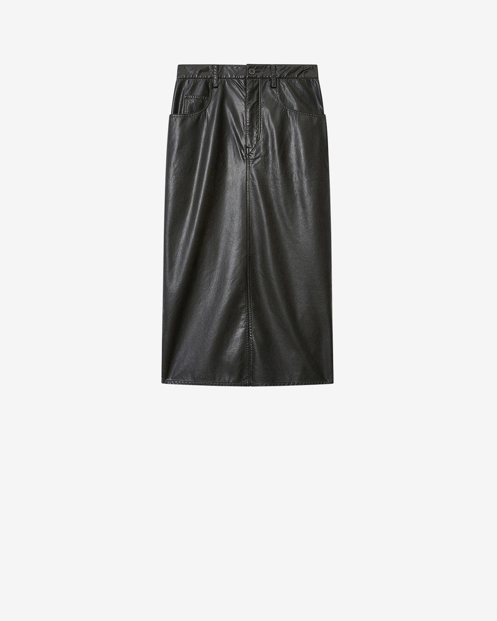 NILAURIA FAUX-LEATHER SKIRT