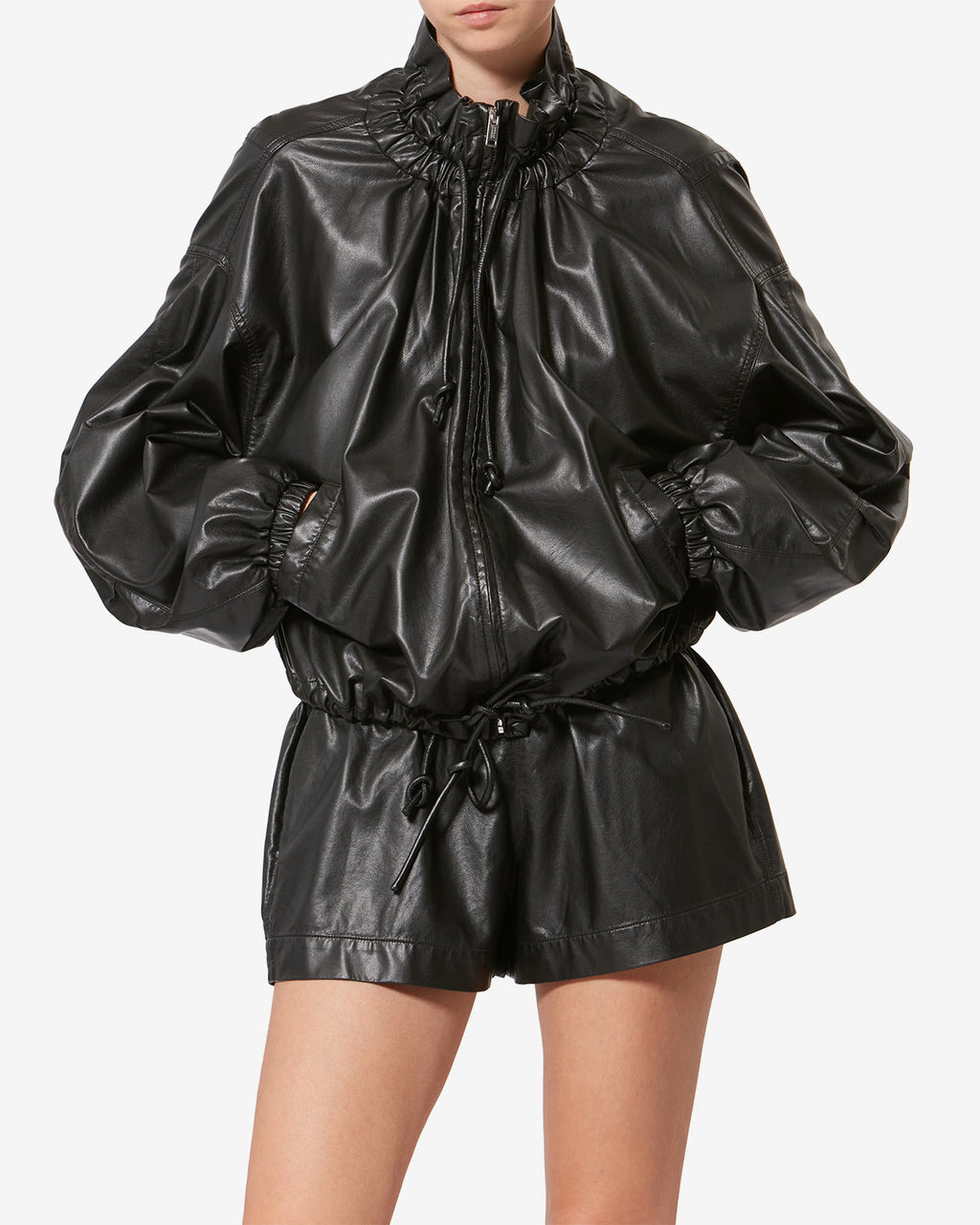 NEELA FAUX LEATHER JACKET